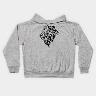 Geometric Lion Head Kids Hoodie